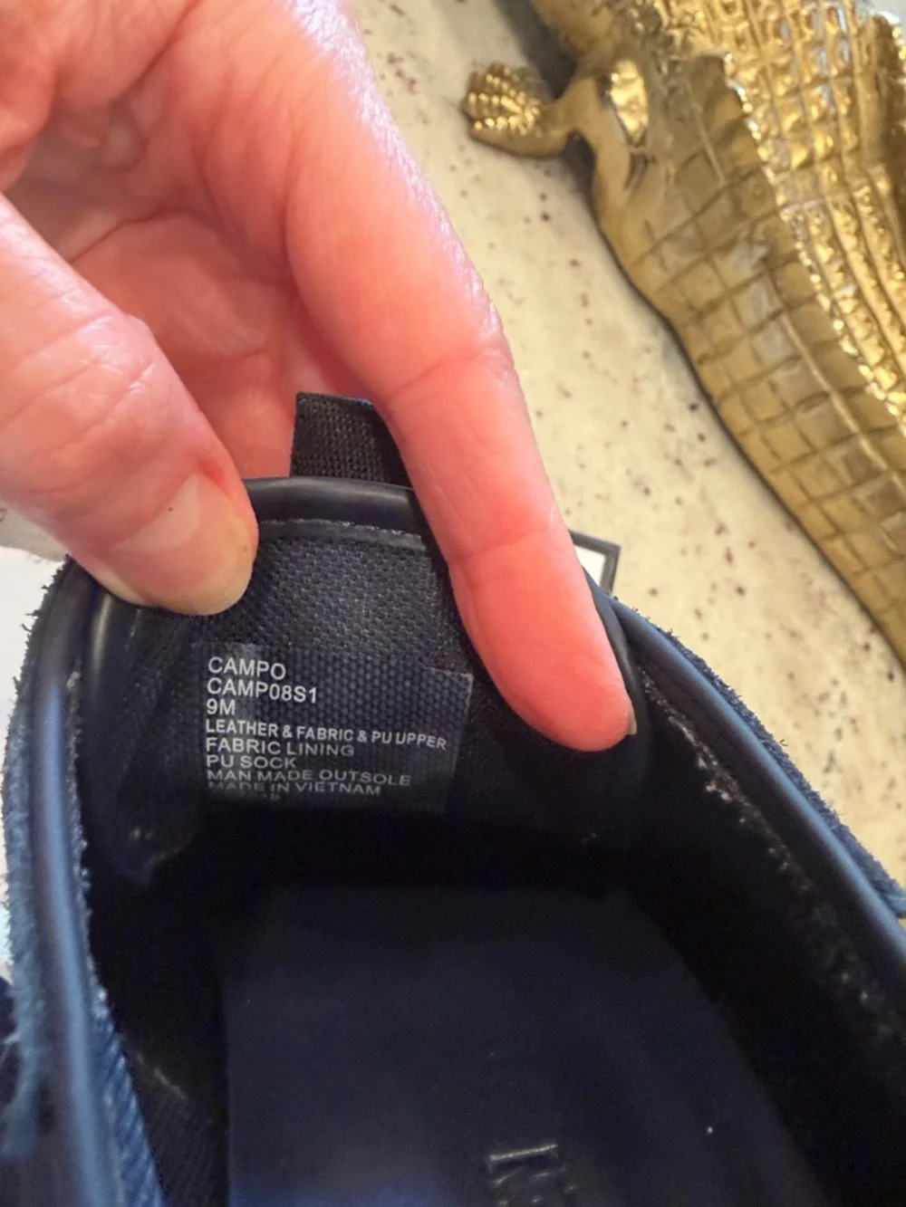 Steve Madden Navy and White Women’s Campo Sneaker Sz 9 - Picture 6 of 16